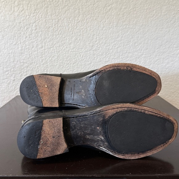 Frye Lindsay Plate Black, Knee High Riding Boot - Picture 3 of 6